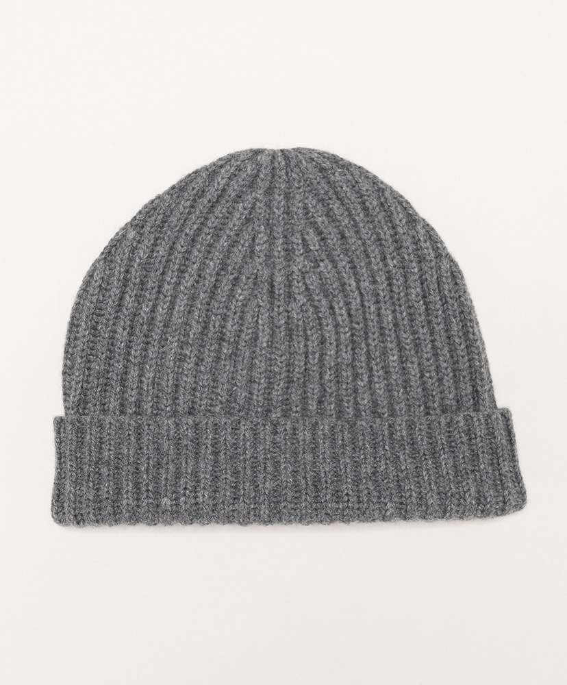 Knit Hat-Cashmere/Lambswool(ONE Grey/グレー): evan kinori