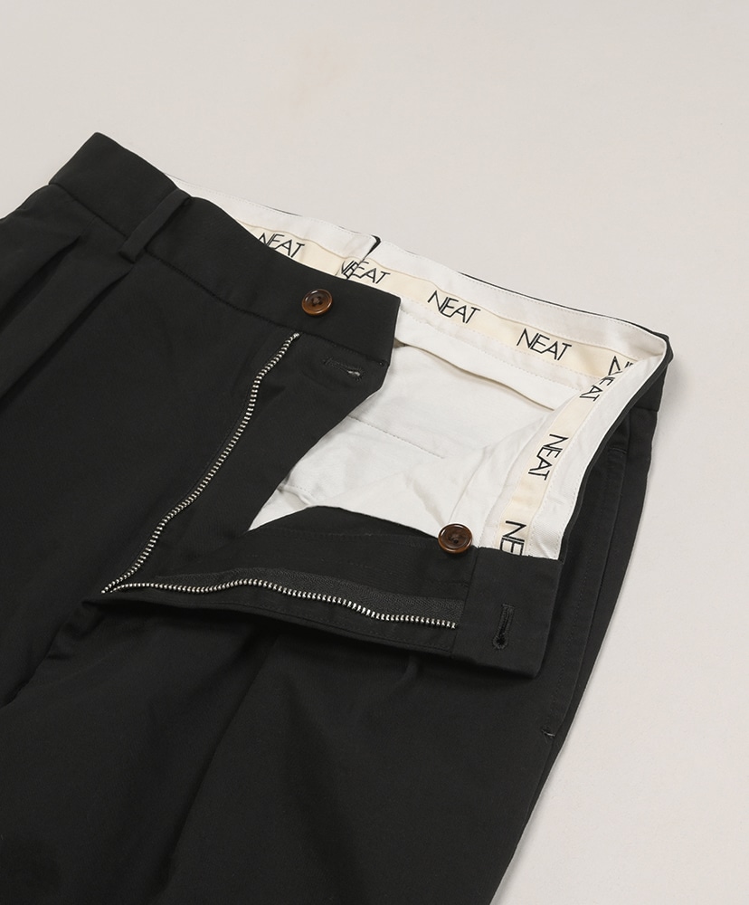 NEAT Chino - Black（Size:44） - スラックス