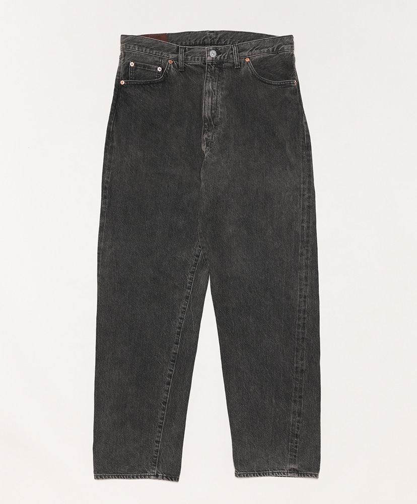 5P Zipper Front Denim Pants(30(MEN) Black Vintage Wash/ブラック 