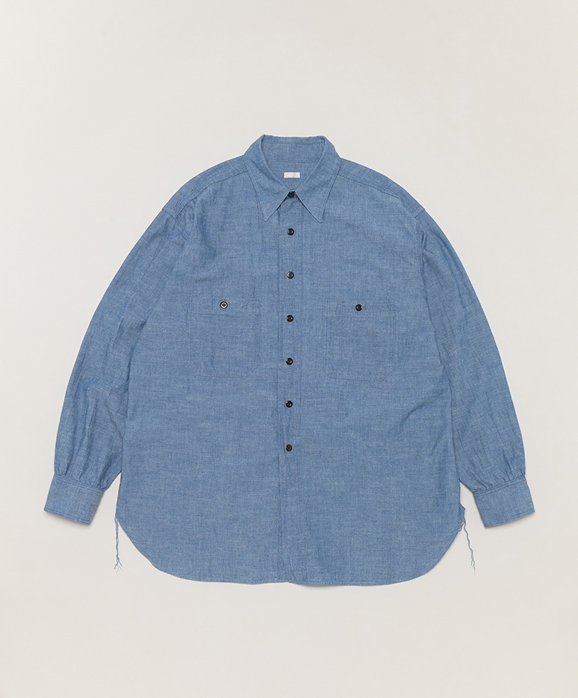 A.PRESSE アプレッセ Washed Chambray Shirt 3-