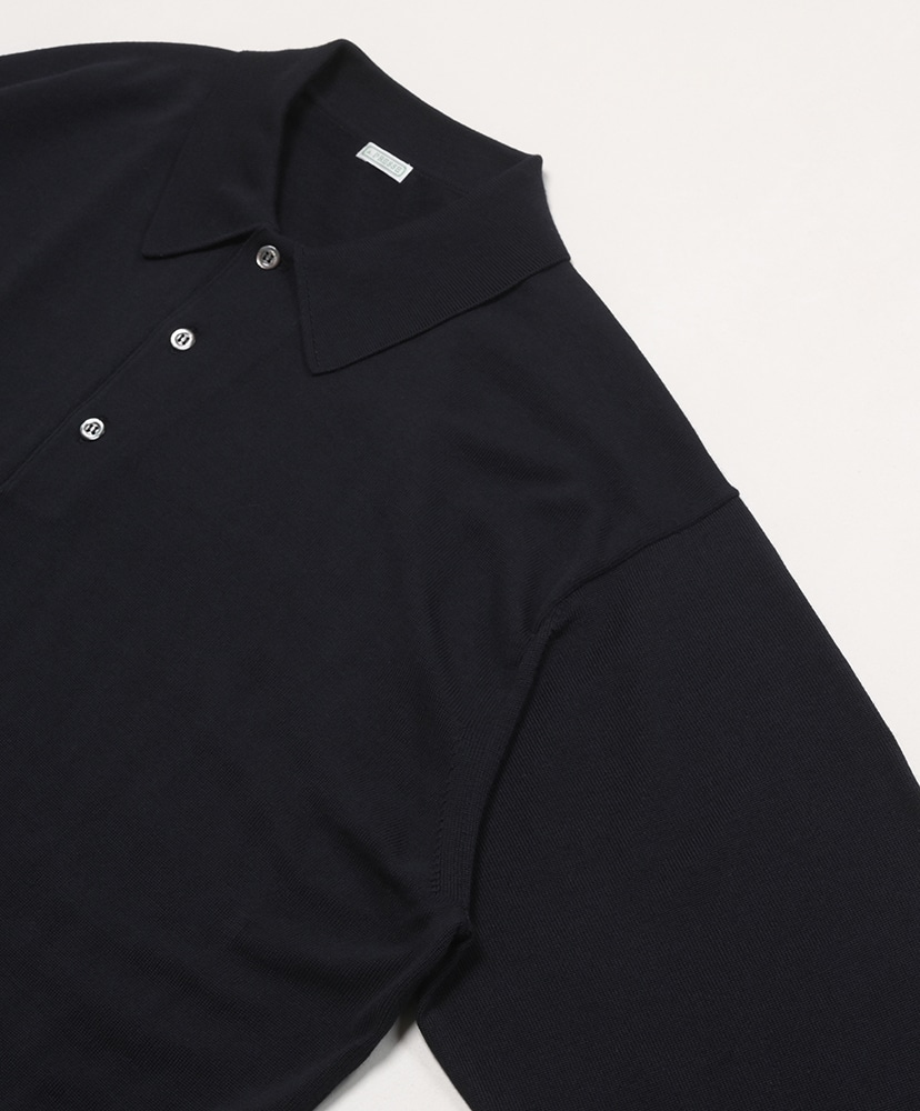 L/S Knit Polo Shirt Navy/ネイビー 1(MEN)