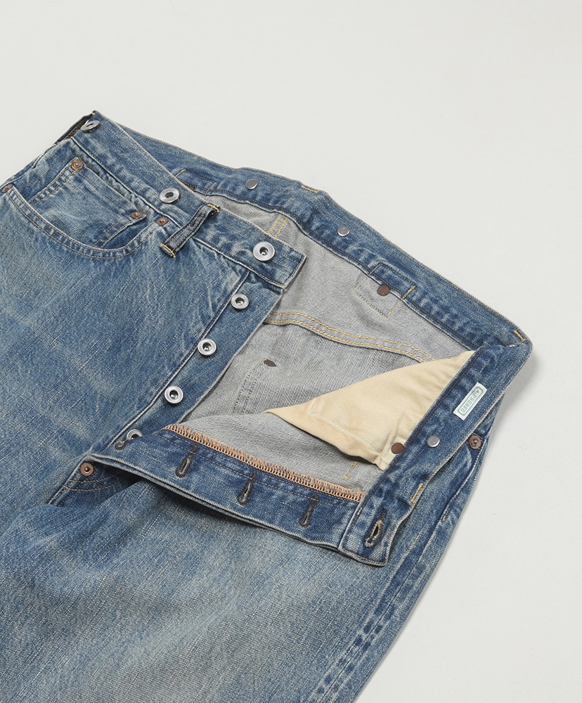 即完サイズ30 No.22 Washed Wide Denim Pants-