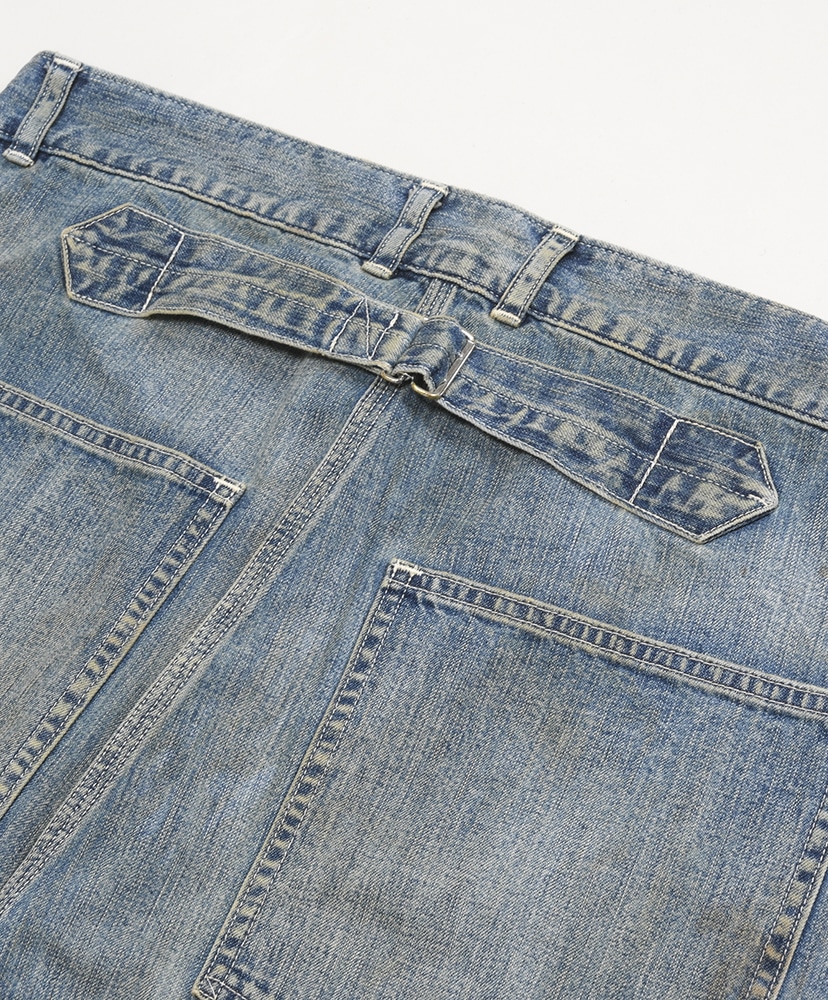 新品 アプレッセ Vintage Military Denim Trousers - デニム