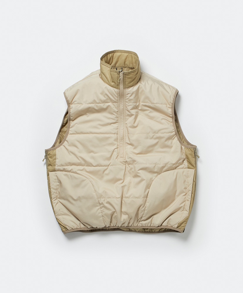 Tech Reversible Pullover Puff Vest(L(MEN) Beige/ベージュ): DAIWA 