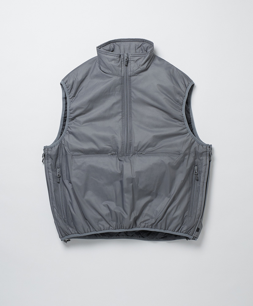 W's Tech Reversible Pullover Puff Vest(FREE(WOMEN) Gray/グレー