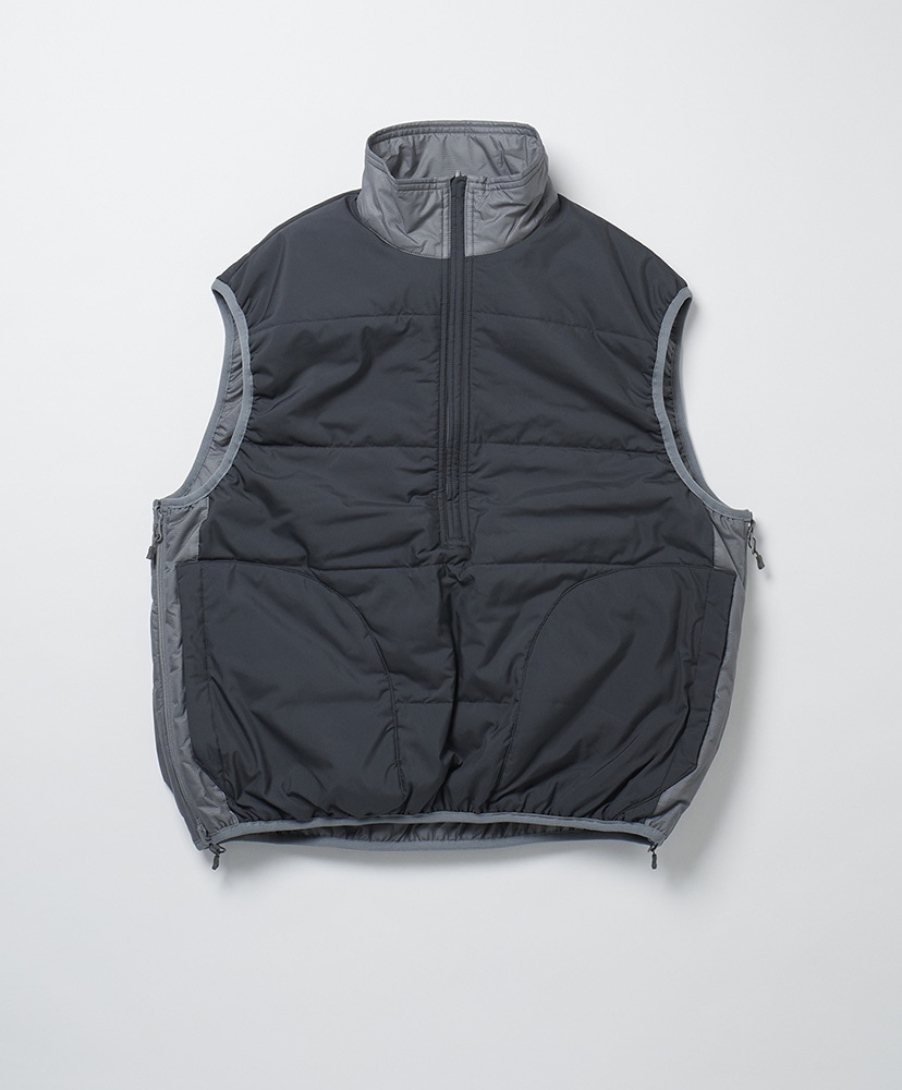 W's Tech Reversible Pullover Puff Vest(FREE(WOMEN) Gray/グレー