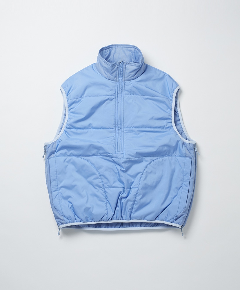 W's Tech Reversible Pullover Puff Vest(FREE(WOMEN) Gray/グレー