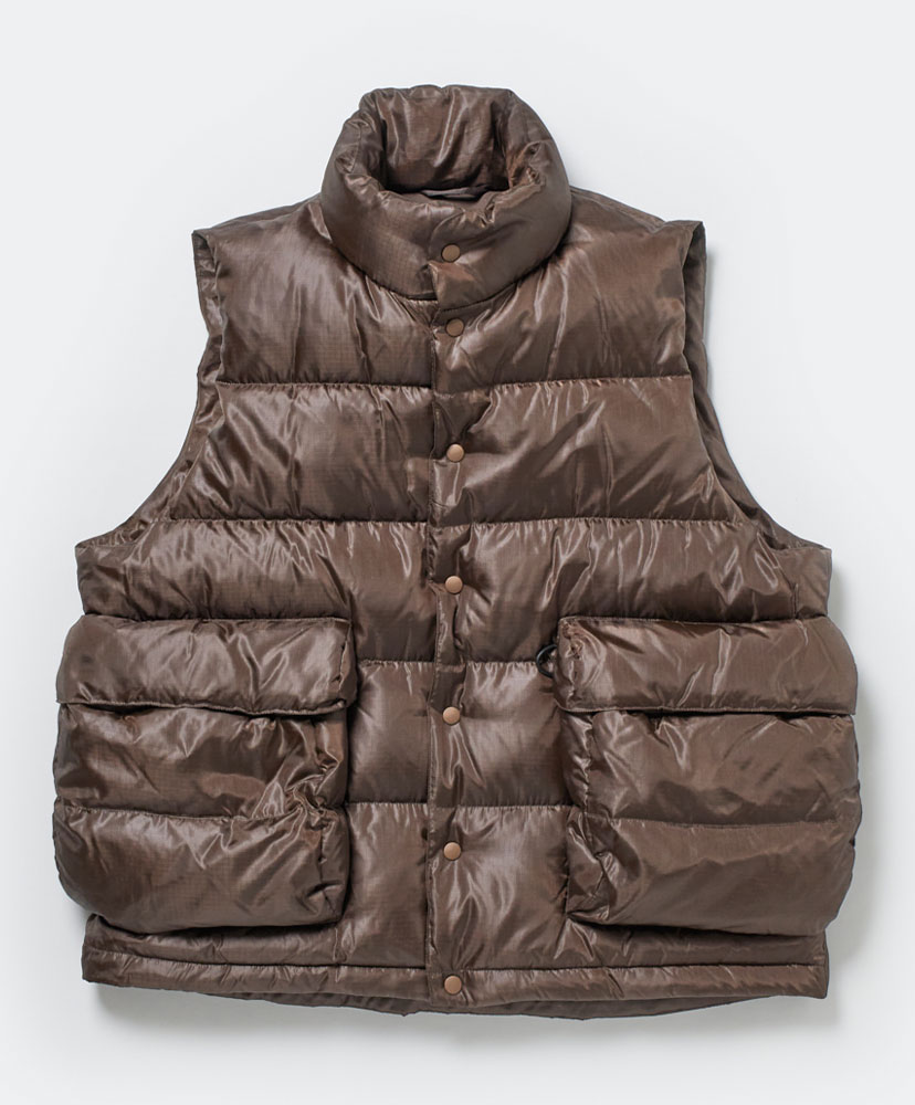 Tech Backpacker Down Vest(L(MEN) Brown/ブラウン): DAIWA PIER39