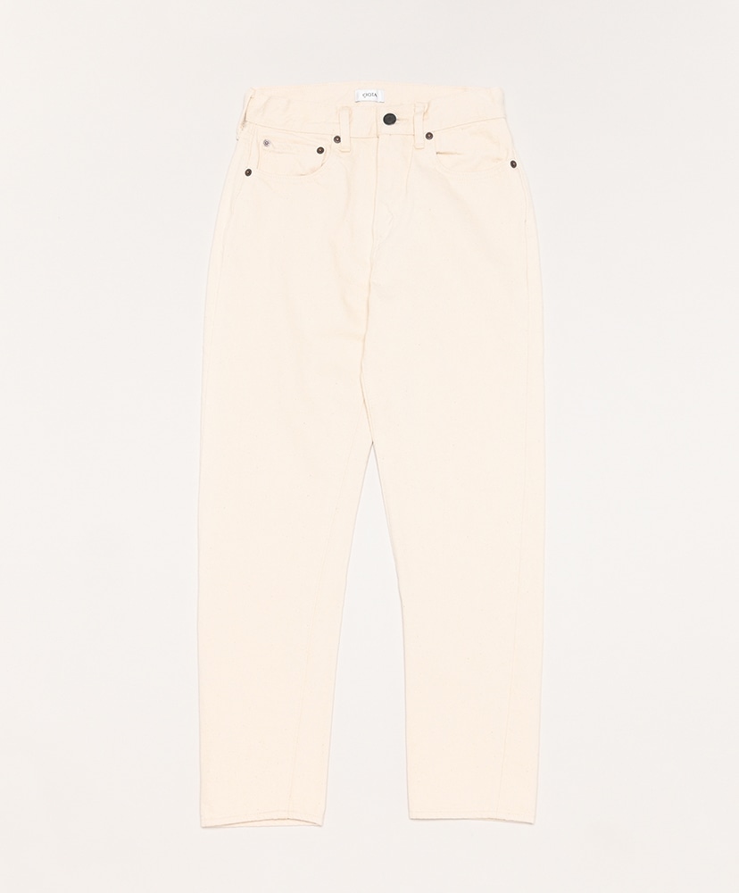 ホワイトスビンコットン13.5ozテーパードデニム(26(WOMEN) Off White 