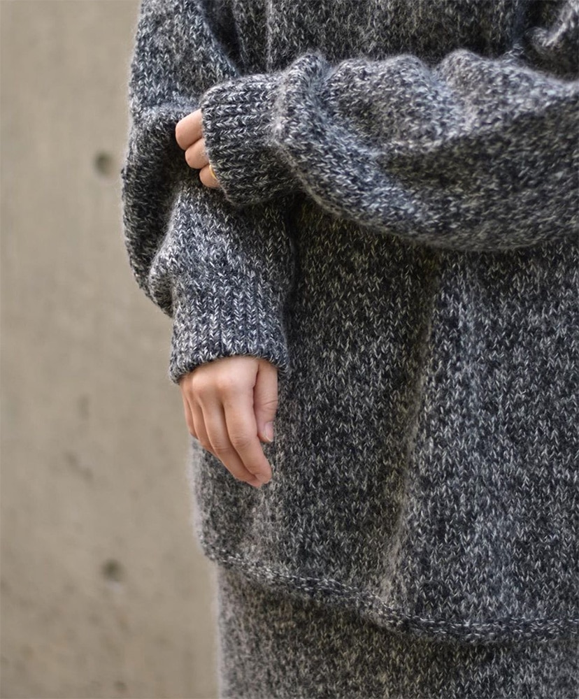 Silk Mohair Melange Knit PO(M(WOMEN) D.Grey/ダークグレー): COOHEM