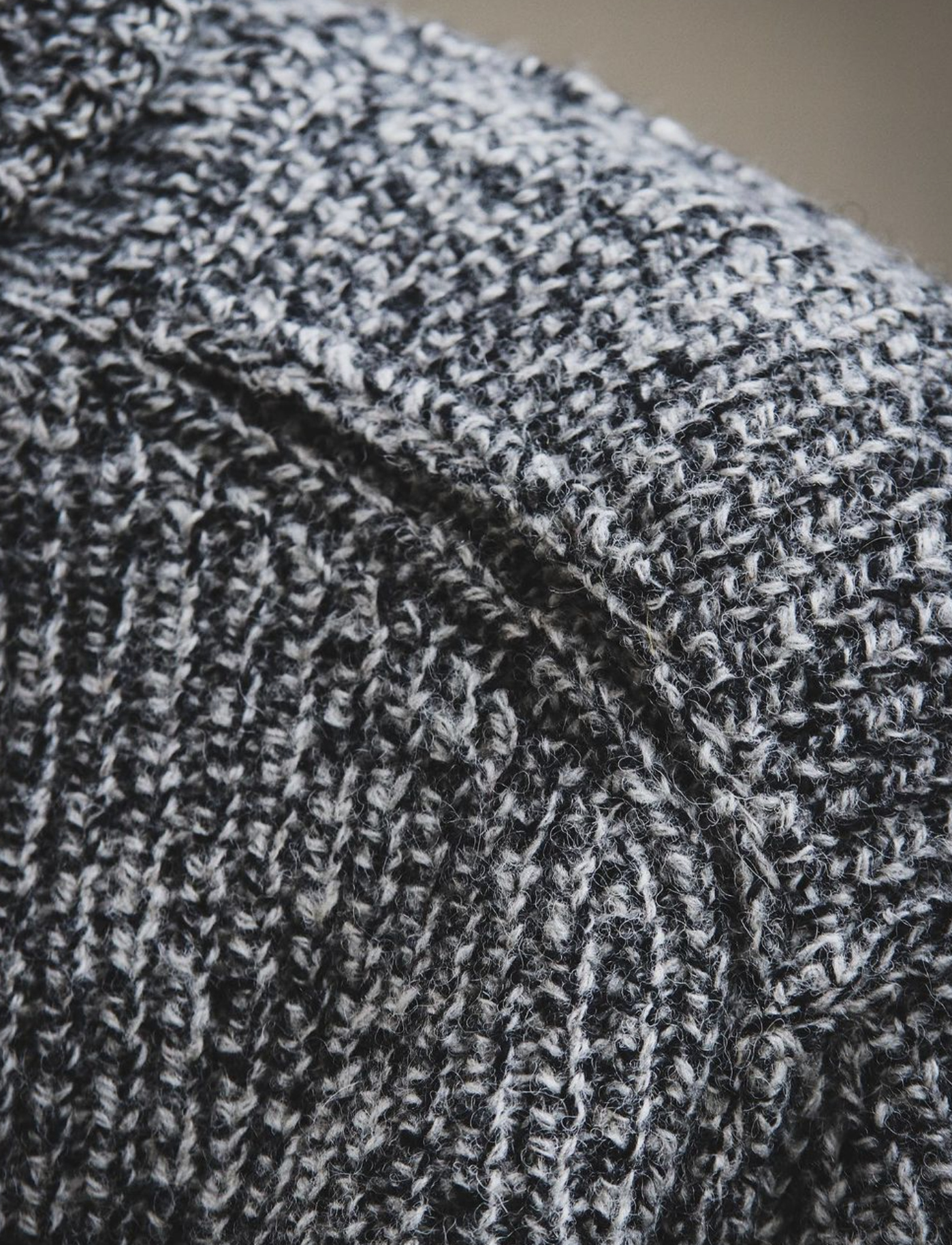 rurumu♥ mix rib turtleneck knit ブラック-