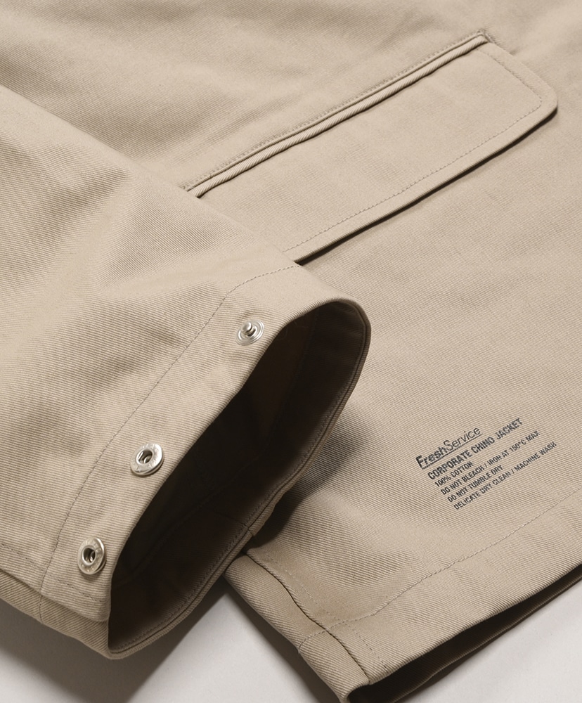 Corporate Chino Jacket(L(MEN) Beige/ベージュ): FreshService FreshService CORPORATE CHINO JACKET NAVY