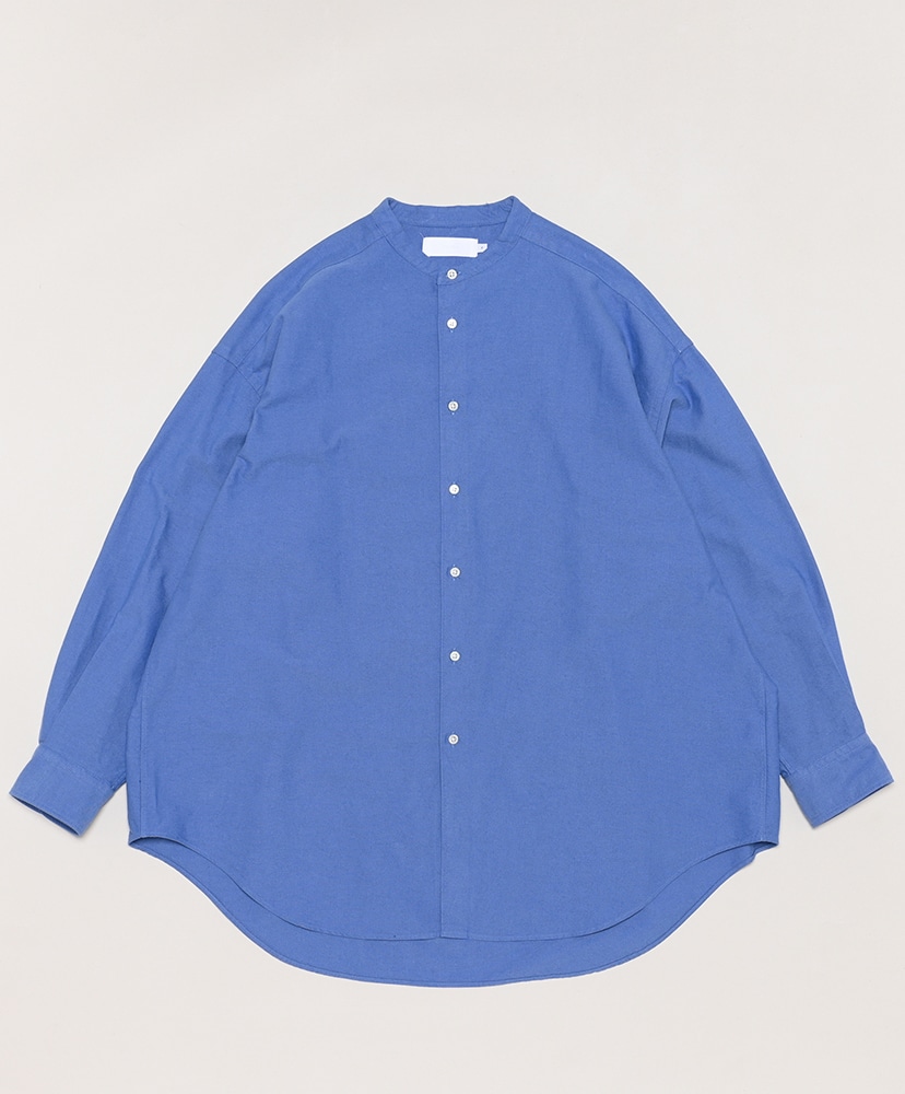 Oxford Oversized Band Collar Shirt(FREE(WOMEN) Gray/グレー