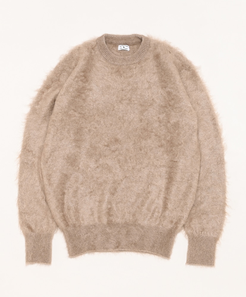 Cashmere Shaggy 1 P/O Sweater(2(MEN) Natural Brown/ナチュラル