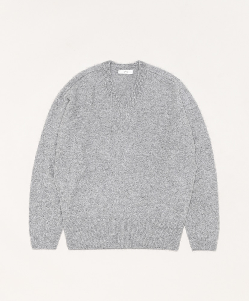 Royal Fur Cashmere | V-Neck Sweater(02(WOMEN) Light Gray/ライト