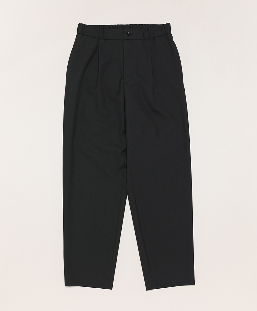 Wool Tropical-Tapered Easy Pants(02(MEN) Black/ブラック): ATON