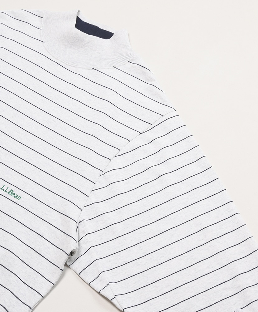 Men's Union Striped Mock(L(MEN) Birch×Navy/バーチ×ネイビー): L.L.