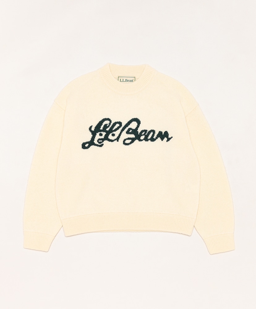 Women's Woolwich Sweater Script Logo(M(WOMEN) Natural/ナチュラル