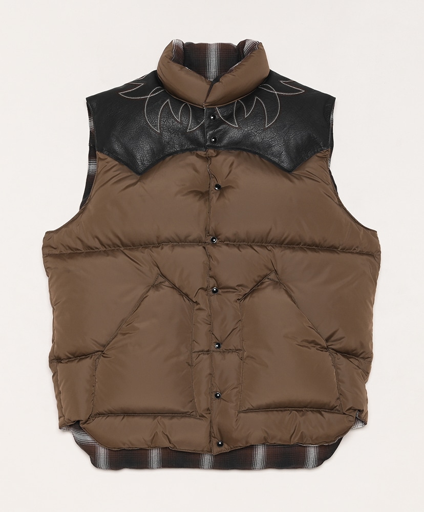 RMFC Down Vest W/EMB'D(L(MEN) Black/ブラック): Rafu