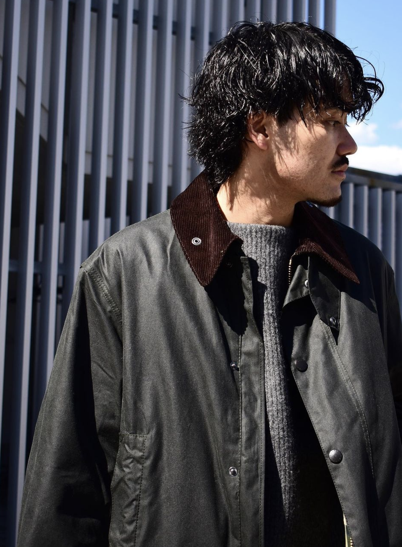 Barbour バブアー border 38 sage-