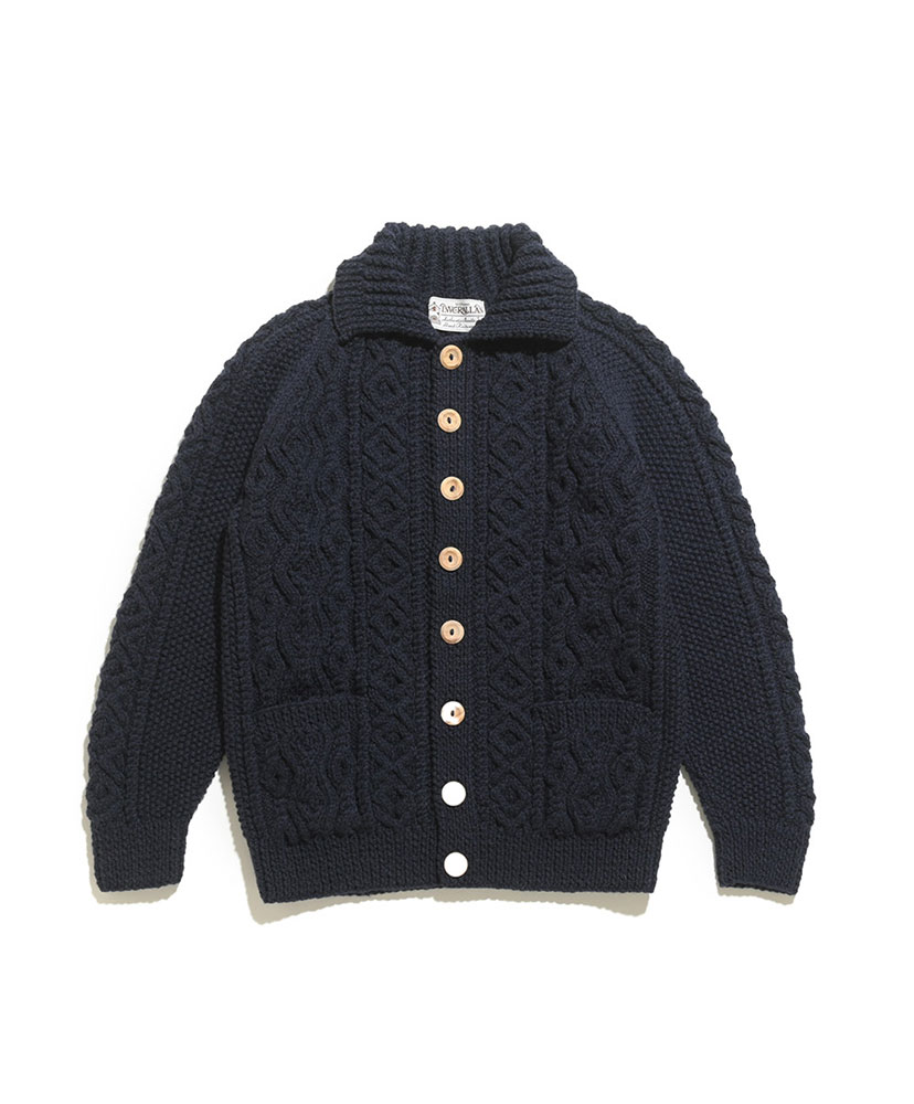 3A Lumber Cardigan(size:34)(34(WOMEN) Black/ブラック): INVERALLAN