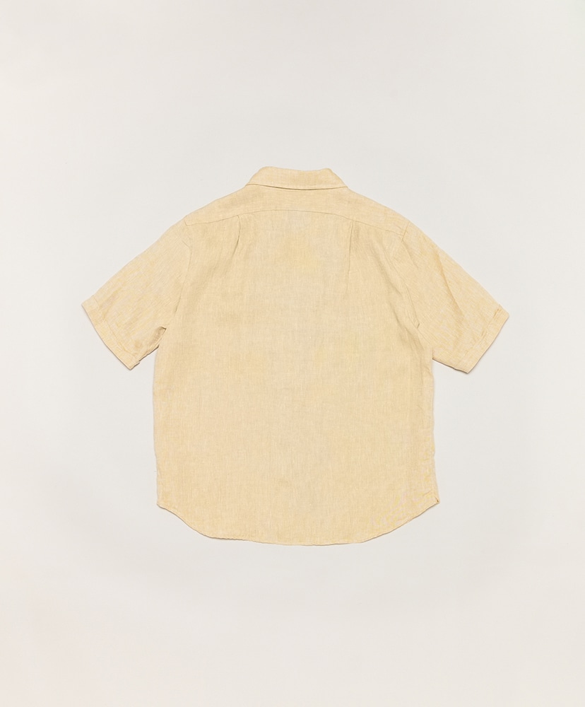 LOFTMAN別注 Pleat Pocket S/S Shirt-Linen Tan/タン L(MEN)