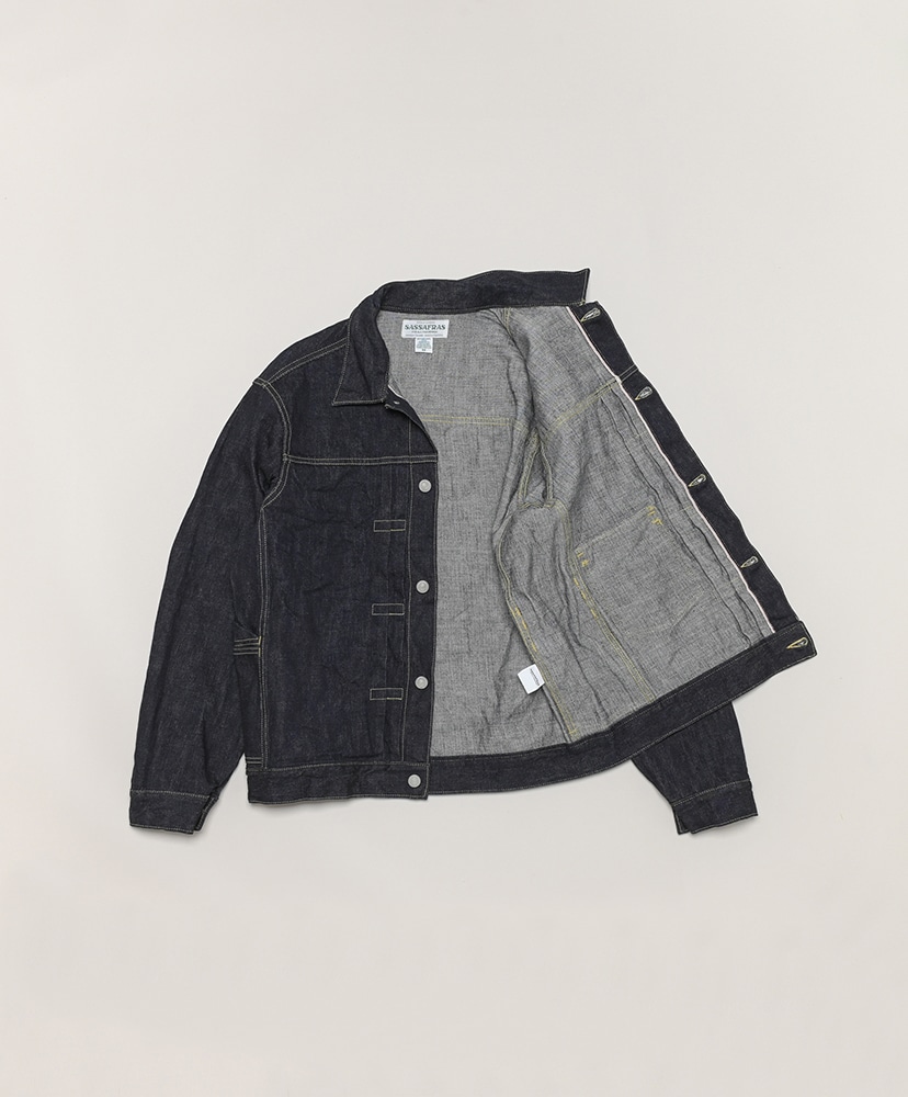 Gardener Jacket-14oz Denim(L(MEN) Indigo/インディゴ): SASSAFRAS