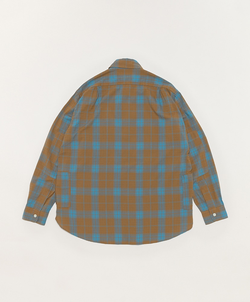 Botanical Scout Shirt-Dobby Tartan Check Brown/ブラウン L(MEN)