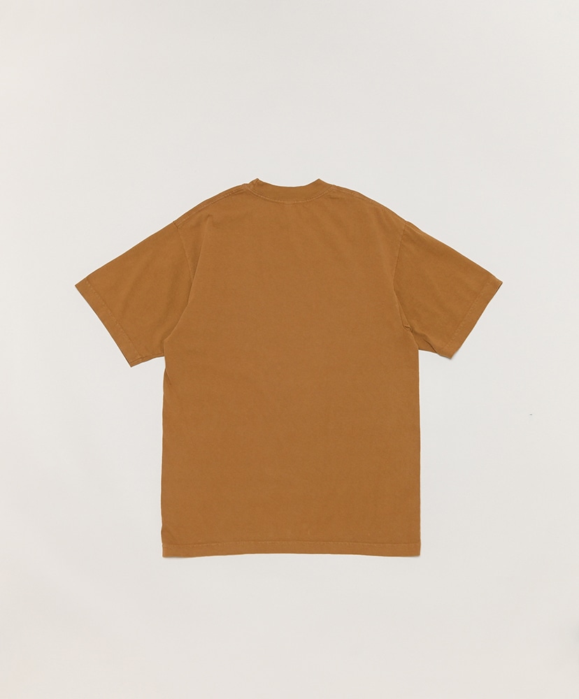 6.5oz Pigment Dye Crew Neck T-Shirts Brass/ブラス L(MEN)