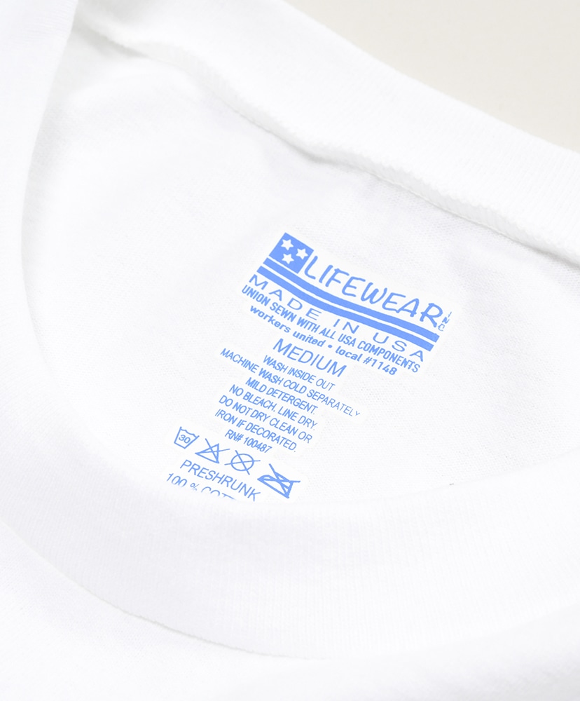 S/S T Shirt with Pocket White/ホワイト L(MEN)