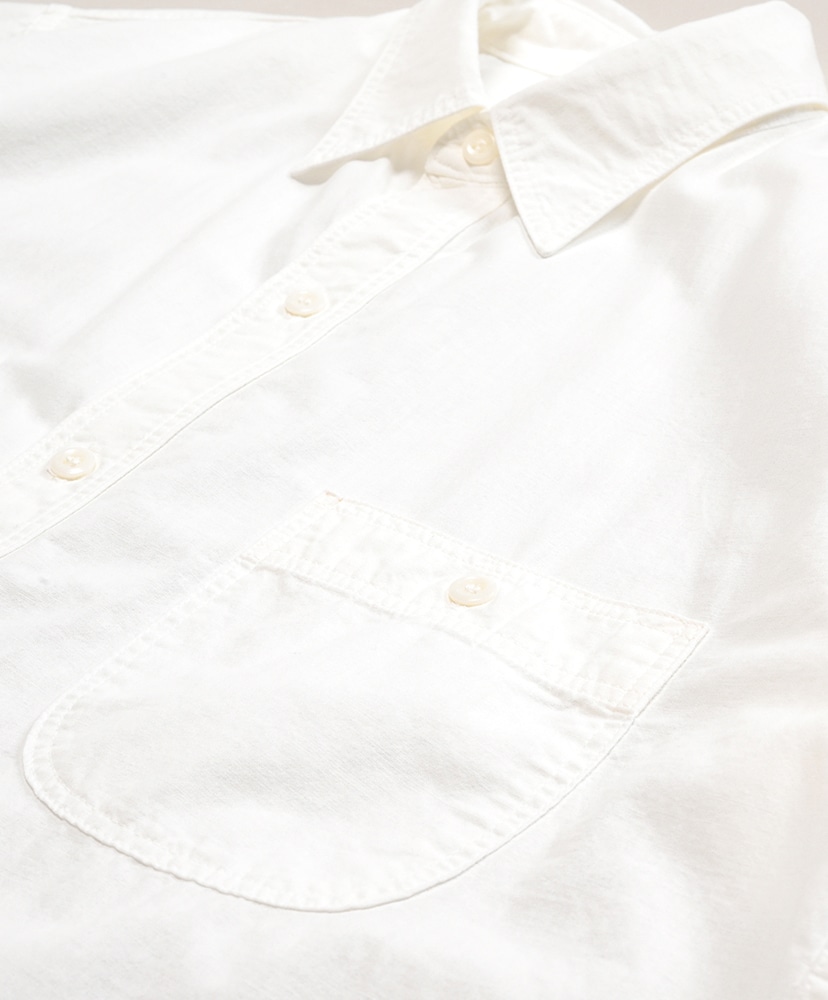 Short Sleeve Chambray Work Shirt White/ホワイト 3(MEN)