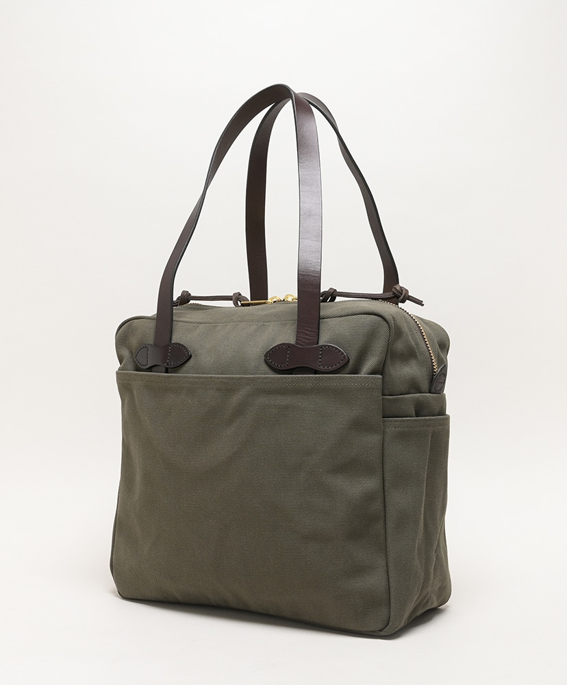 Rugged Twill Tote Bag With Zipper(ONE Tan/タン): FILSON