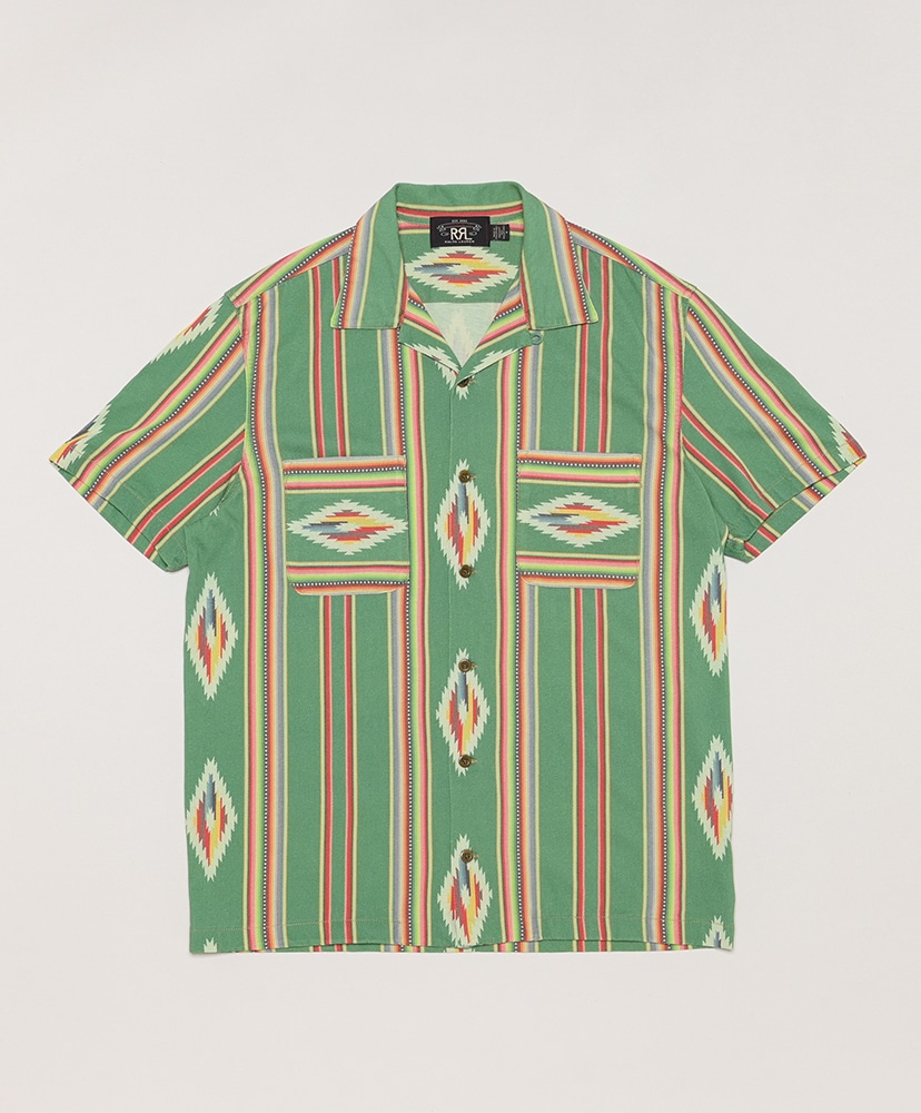 Print Jersey Camp Shirt(L(MEN) Green/グリーン): RRL