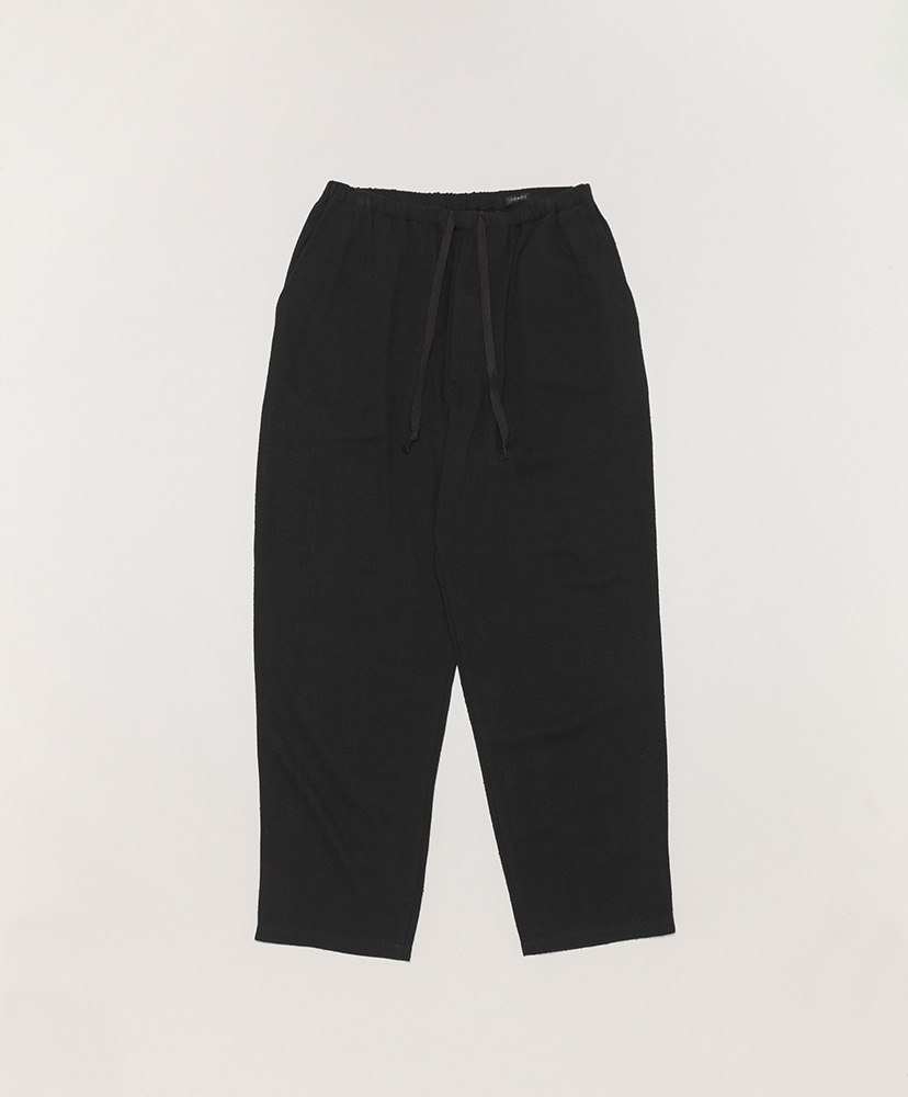 シルクネップドローストリングパンツ(1(MEN) Black/ブラック): COMOLI