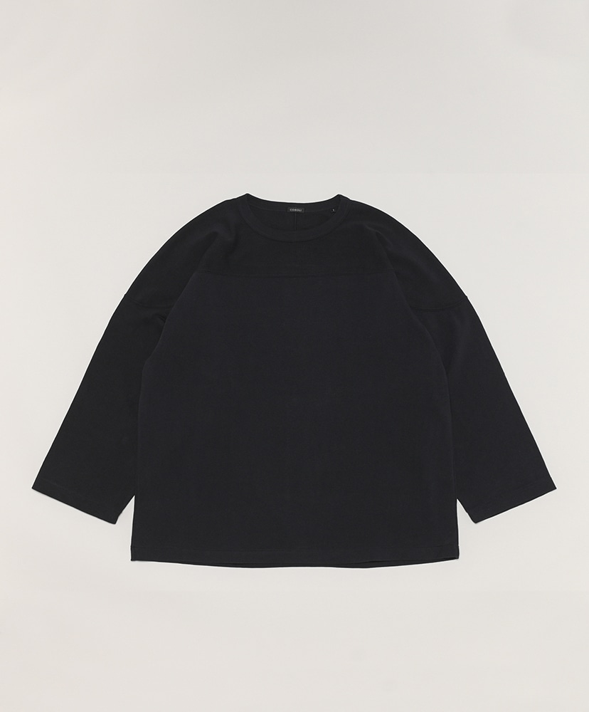 税込?送料無料】 フットボールTシャツ 22aw comoli Fade size2 Black T