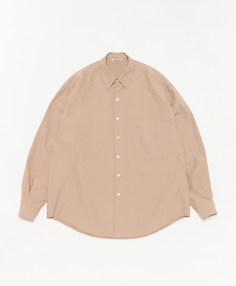 Washed Finx Twill Big Shirt(3(MEN) White/ホワイト): AURALEE