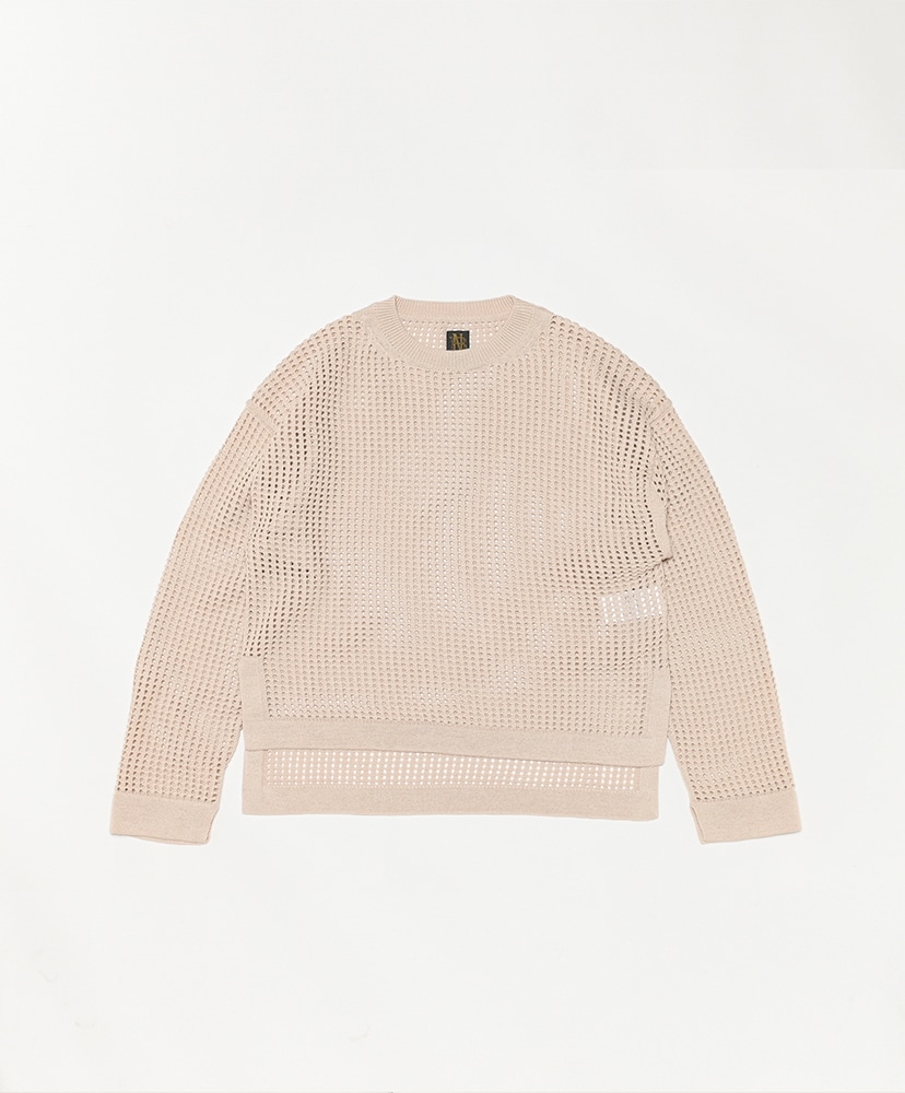 Women Summer Knit Crew Neck(1(WOMEN) Ecru/エクリュ): BATONER