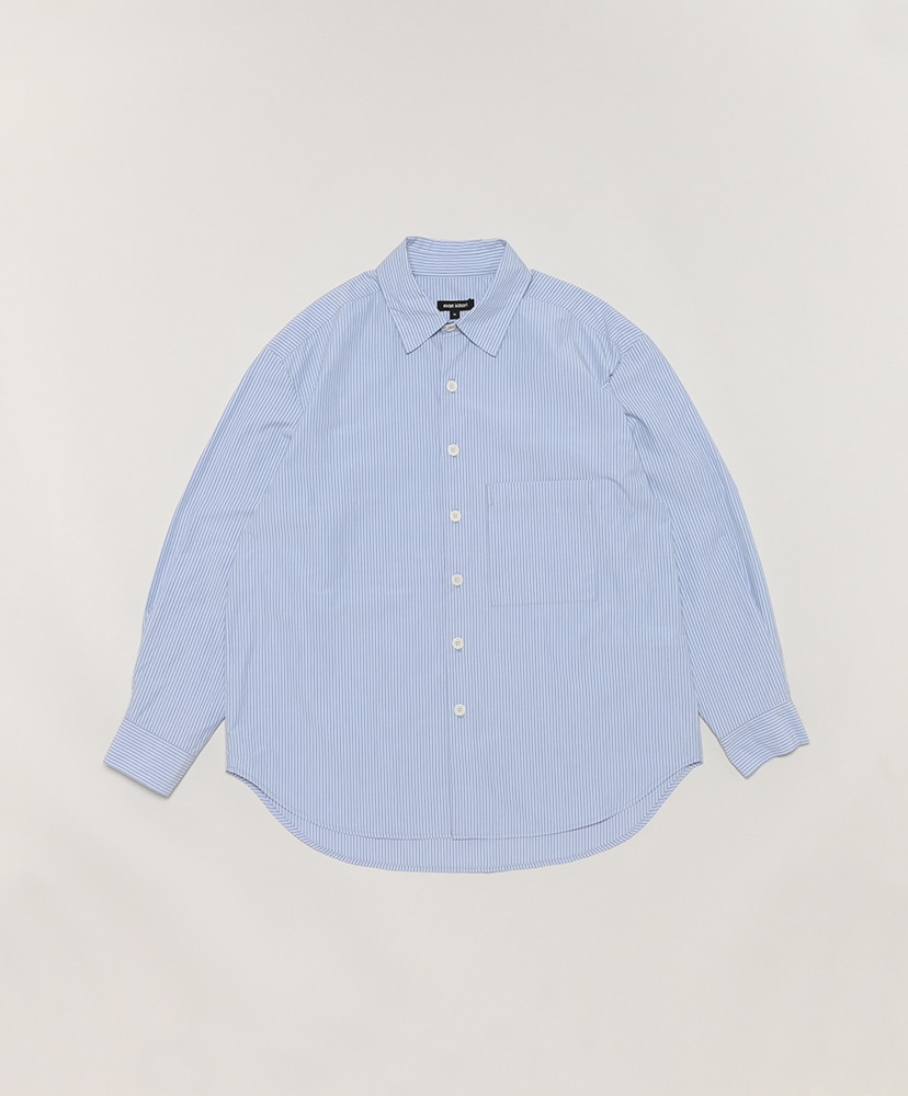 Big Shirt Two-Organic Cotton Stripe(L(MEN) Light Blue/ライトブルー
