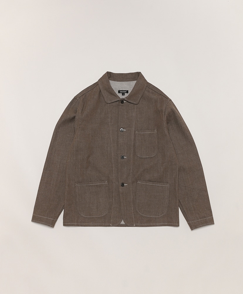 Three Pocket Jacket-Organic Cotton Denim(L(MEN) Brown/ブラウン