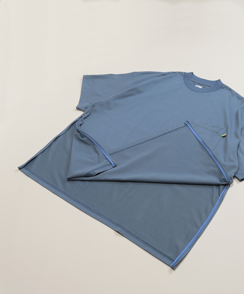 Ventilation Pocket T Shirt(L(MEN) Blue Gray/ブルーグレー): is-ness