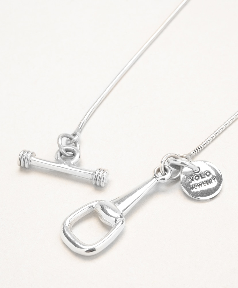 Snake Link with Horse Bit Necklace(50(WOMEN) Silver/シルバー