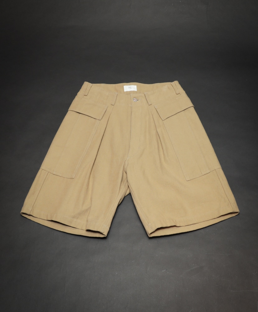 HL Denim Cargo Shorts(2(MEN) Khaki/カーキ): HERILL