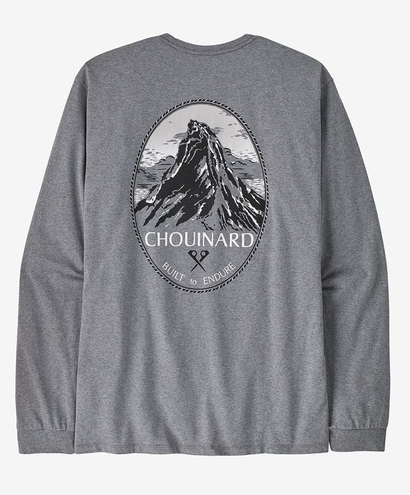 レア　Chouinard シュイナード　patagonia Patagonia Men's Long-Sleeved Chouinard® Crest Responsibili-Tee®