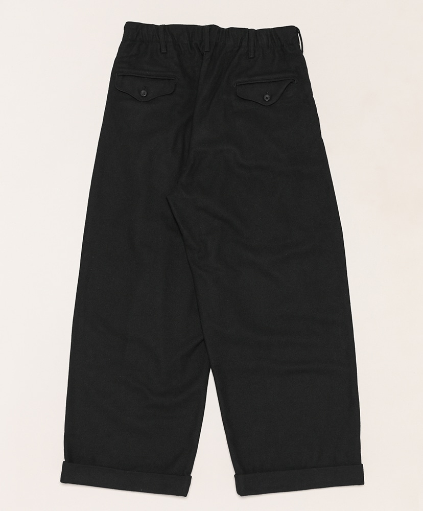 Oxford Pant - Solid Poly Wool Flannel(L(MEN) Black/ブラック): ENGINEERED  GARMENTS