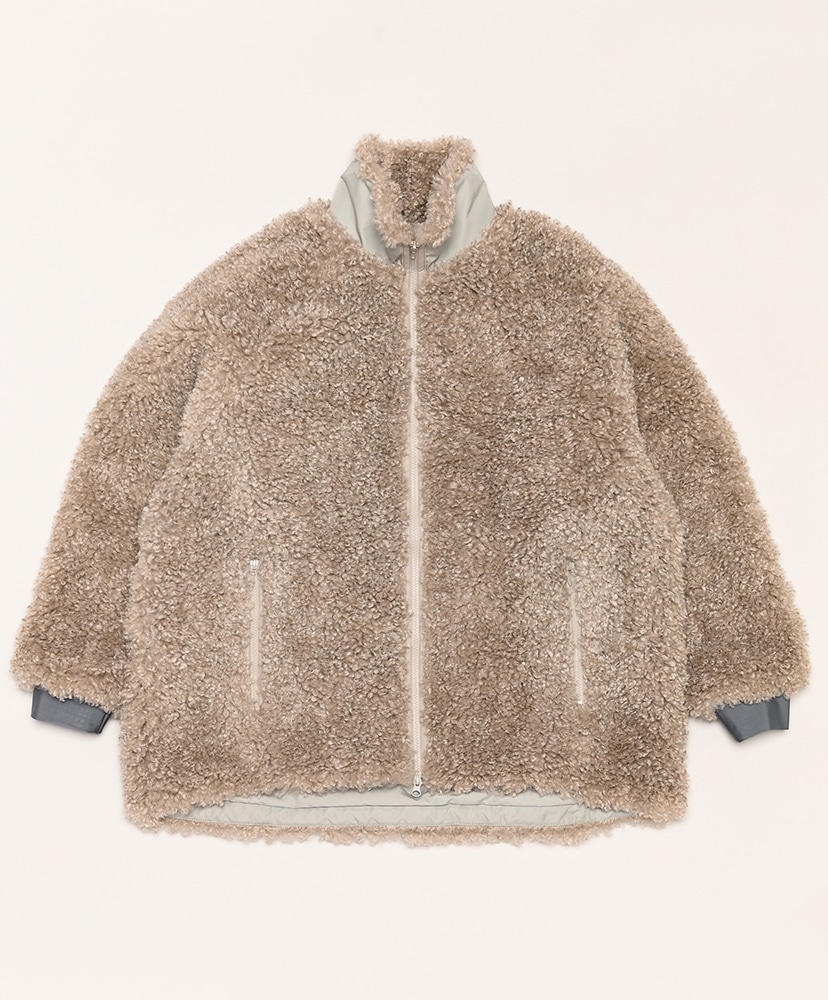 S.C. Fur Jacket - Poly Curly Fur(L(MEN) Beige/ベージュ): NEEDLES