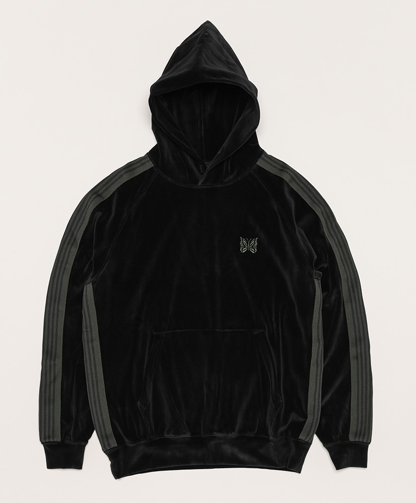 Track Hoody - C/Pe Velour(S(MEN) Black/ブラック): NEEDLES