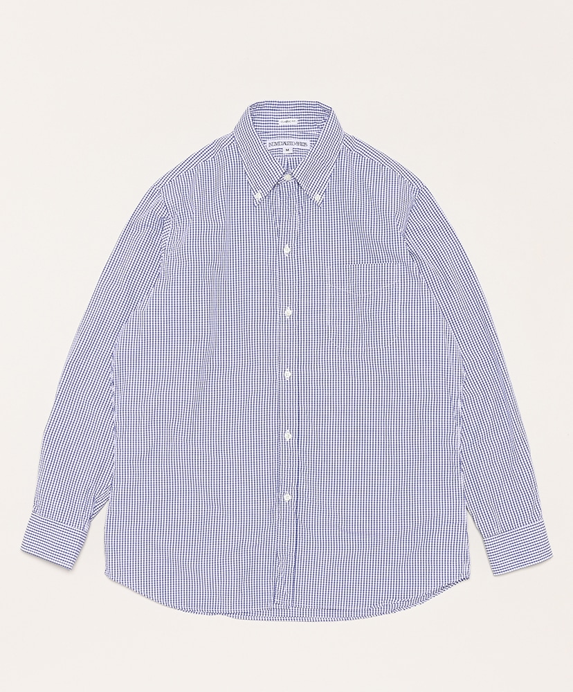 LOFTMAN別注 6 Button BD Shirt - Graph Check(L(MEN) White×Blue 