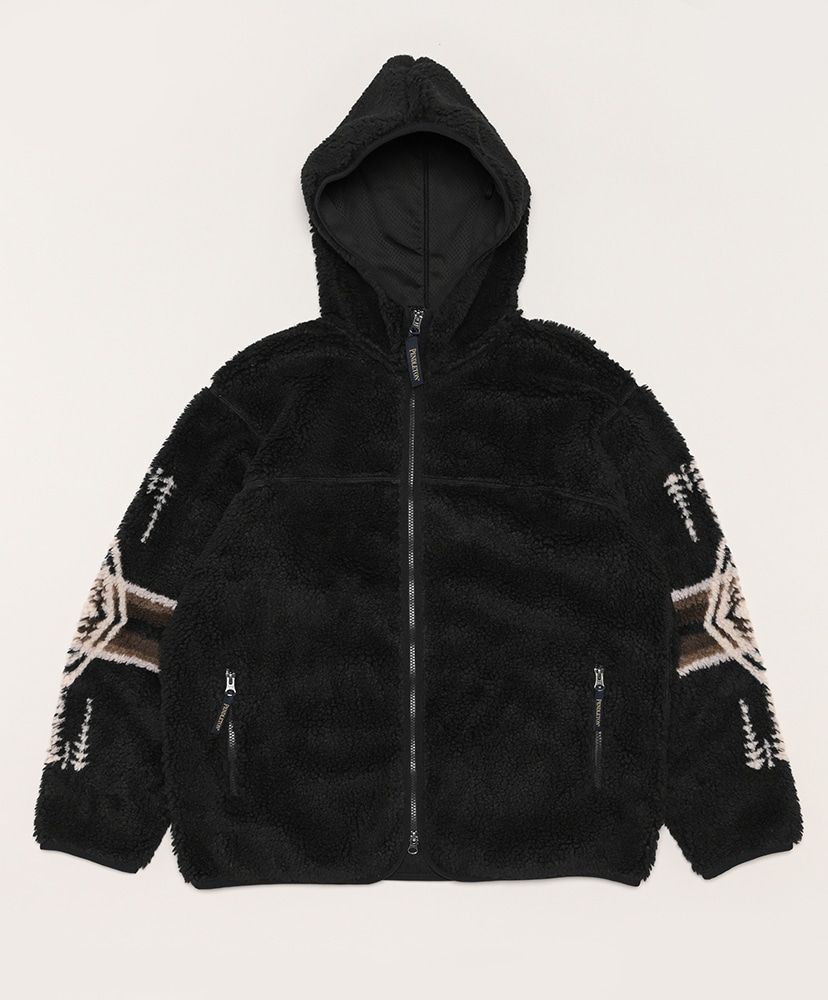 Boa Zip Hoodie (Unisex)(M Ivory/アイボリー): PENDLETON