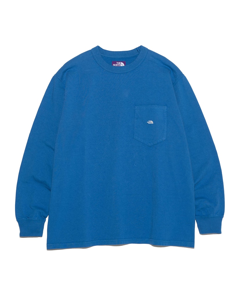 7oz Long Sleeve Pocket Tee(S(MEN) AO/アスファルトグレー×オフホワイト): THE NORTH FACE  PURPLE LABEL