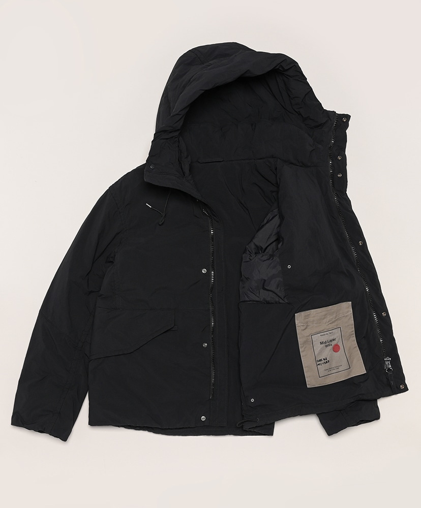 Padded Rain Short Parka(50(MEN) Black/ブラック): Ten c